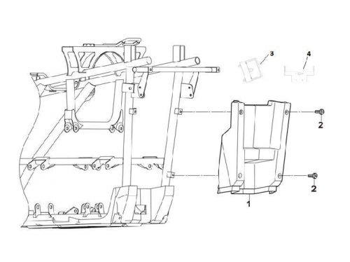 Тридцать два, крышка заднего фонаря HS600ATV