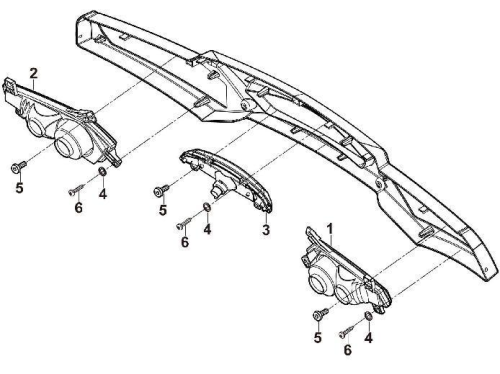 ЗАДНІ ФОНАРІ 1 HS300ATV