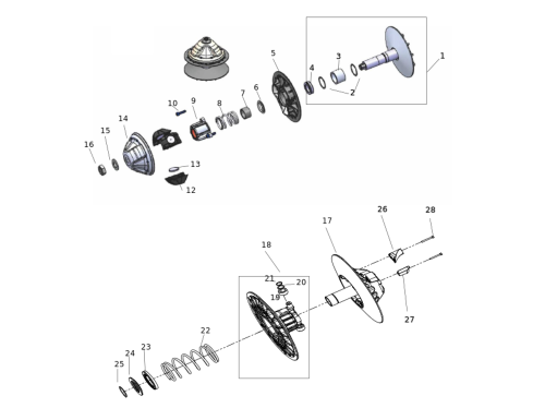 ДЕТАЛІ ЗНОШУВАННЯ CVT UTV U2