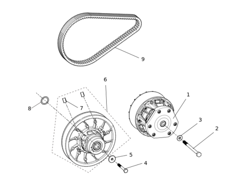 СБОРКА CVT U2