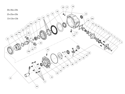 Редуктор задній AT6L (з диференціалом, без ABS)