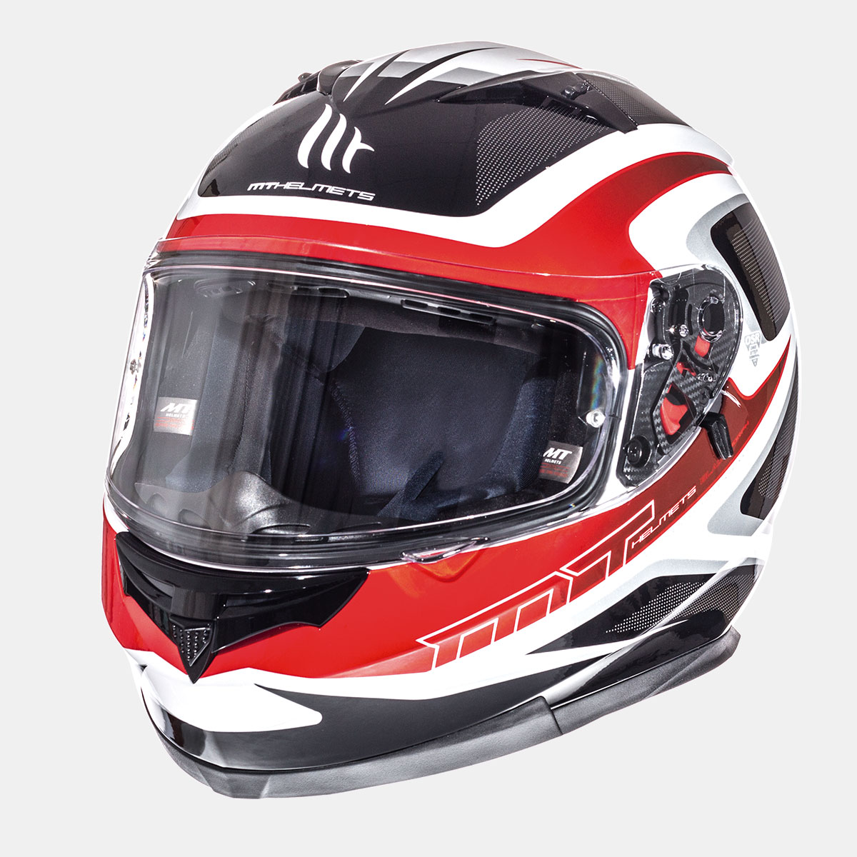 MT Helmets Blade SV Morph Gloss Pearl White Red Grey