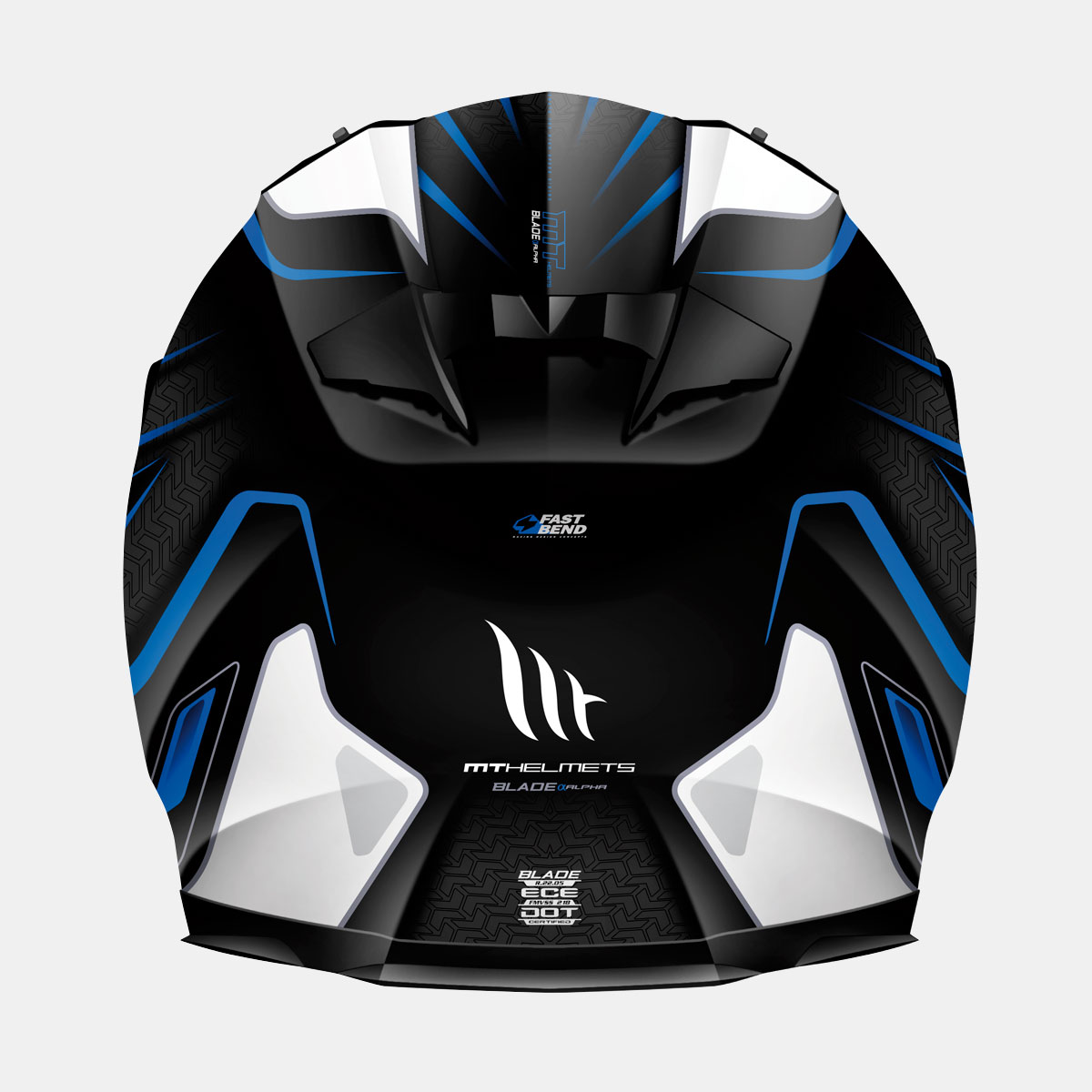 MT Helmets Blade SV ALPHA gloss black-white-blue