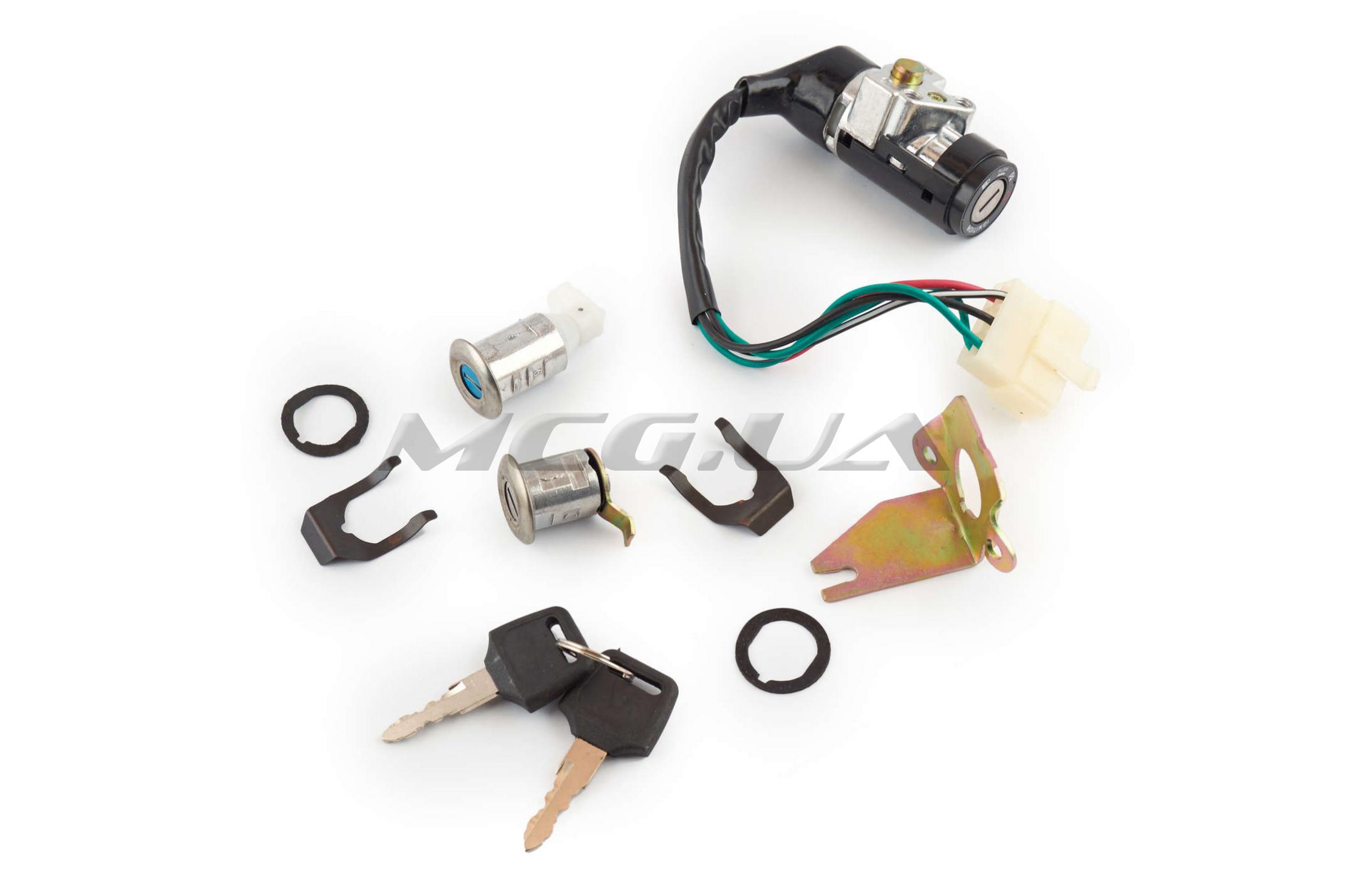 Замок зажигания (комплект) Honda DIO AF18/27 (5 проводов) 