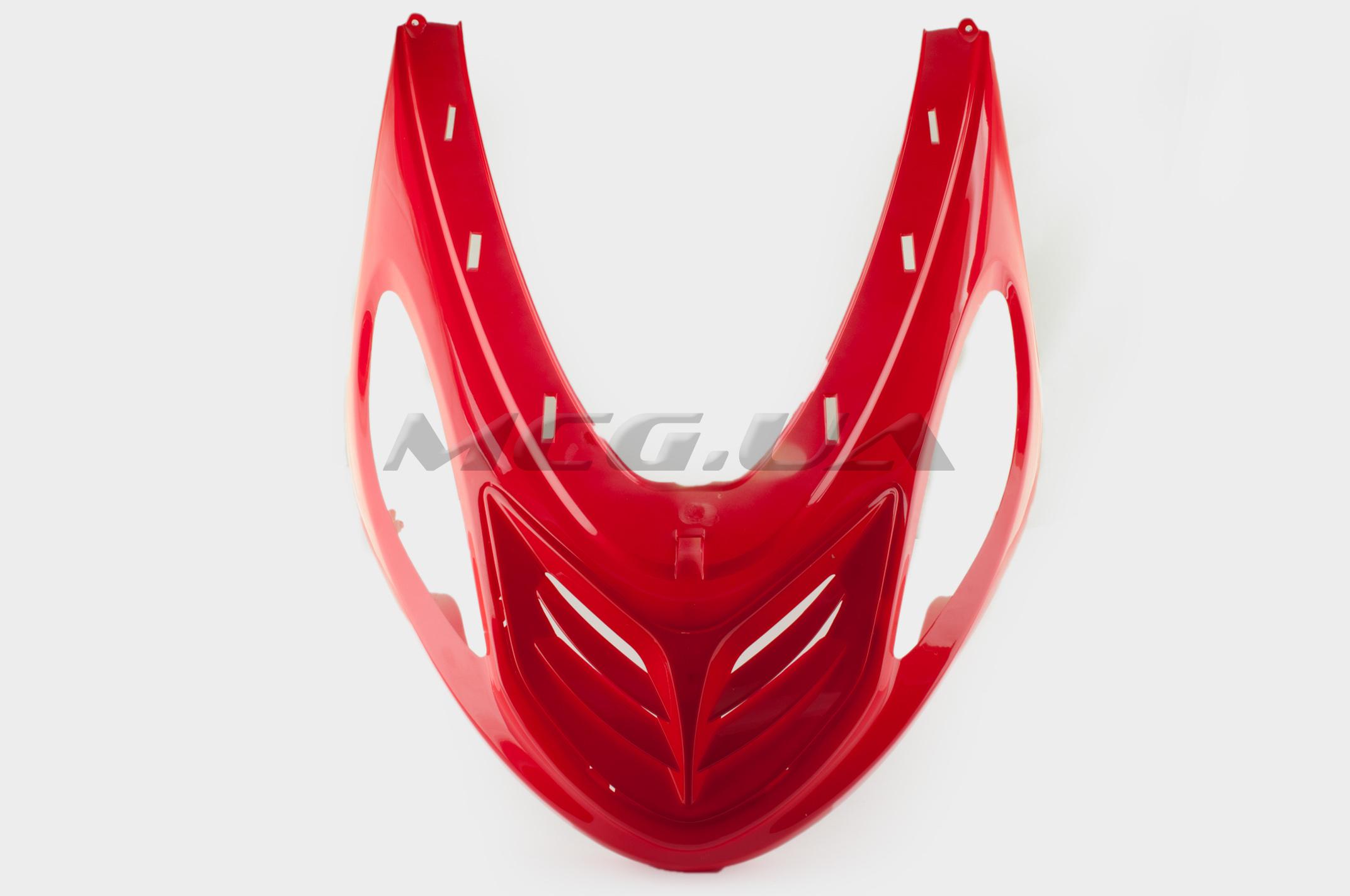 Пластик Zongshen F1, F50 передний (подклювник) (красный) 