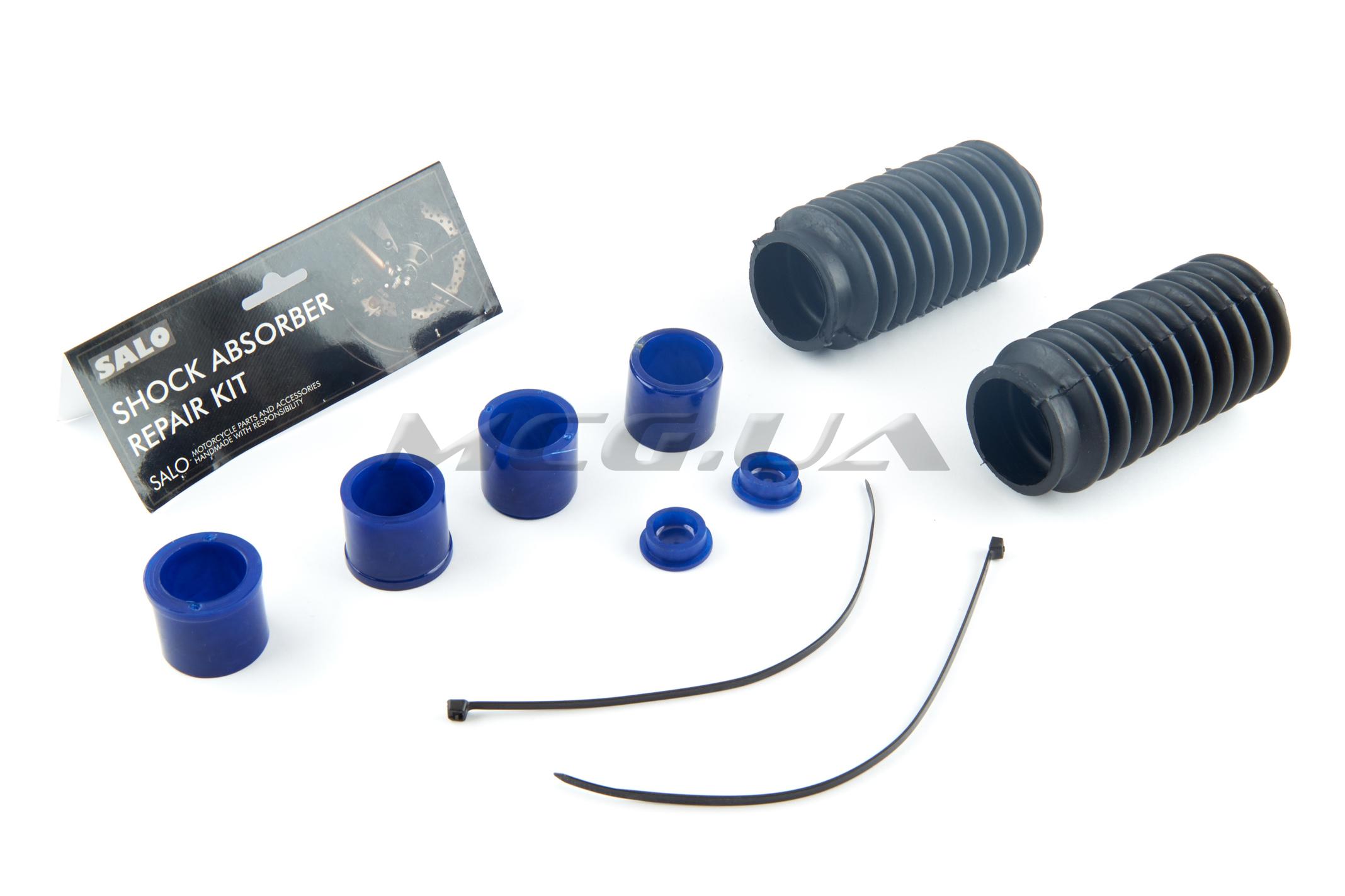 Ремкомплект вилки Yamaha JOG 50 (диск) (шток Ø25.0mm) (+гофры, хомуты) 
