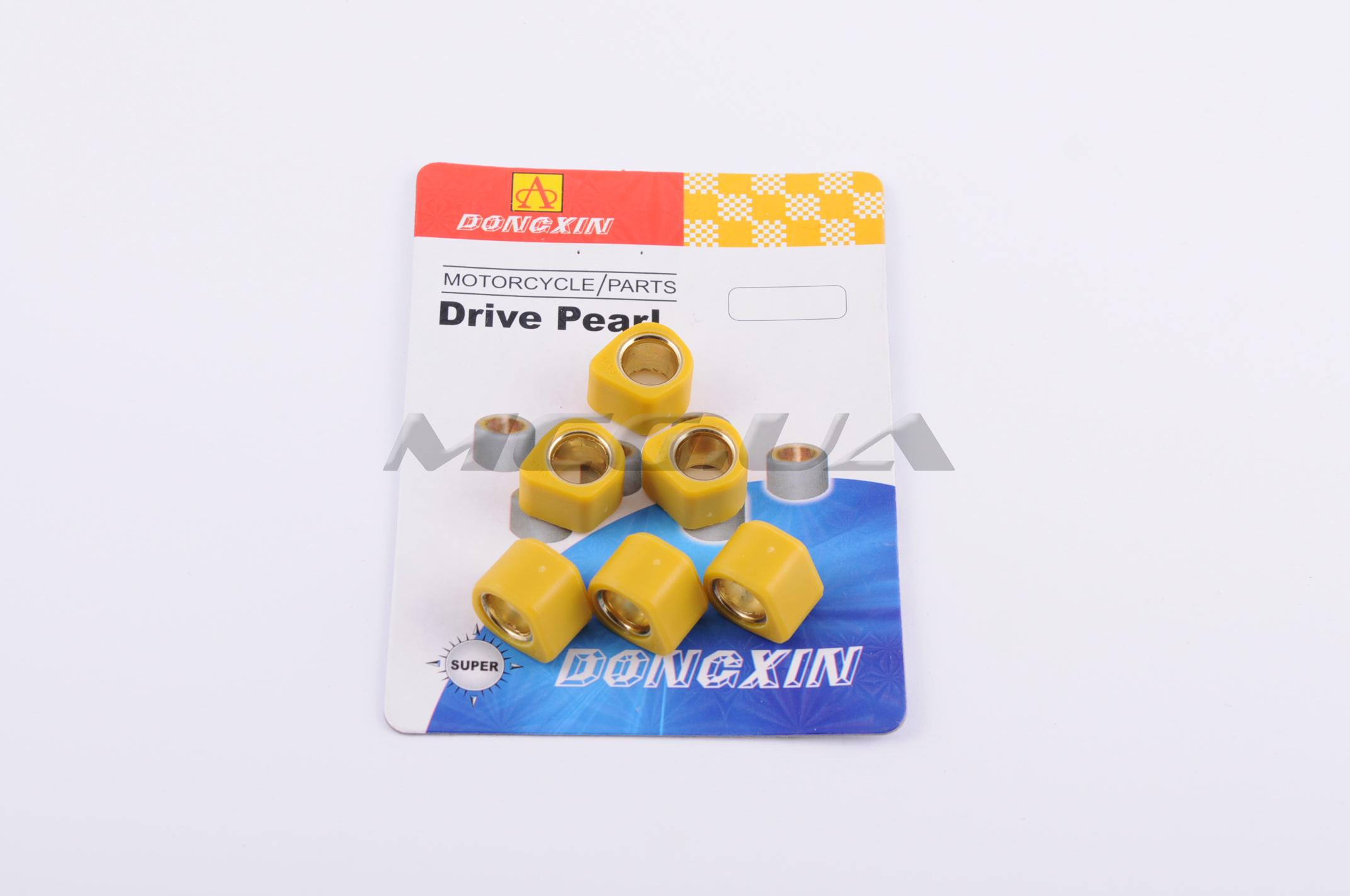 Ролики вариатора (тюнинг) Honda 16*13 7,5г (желтые) 