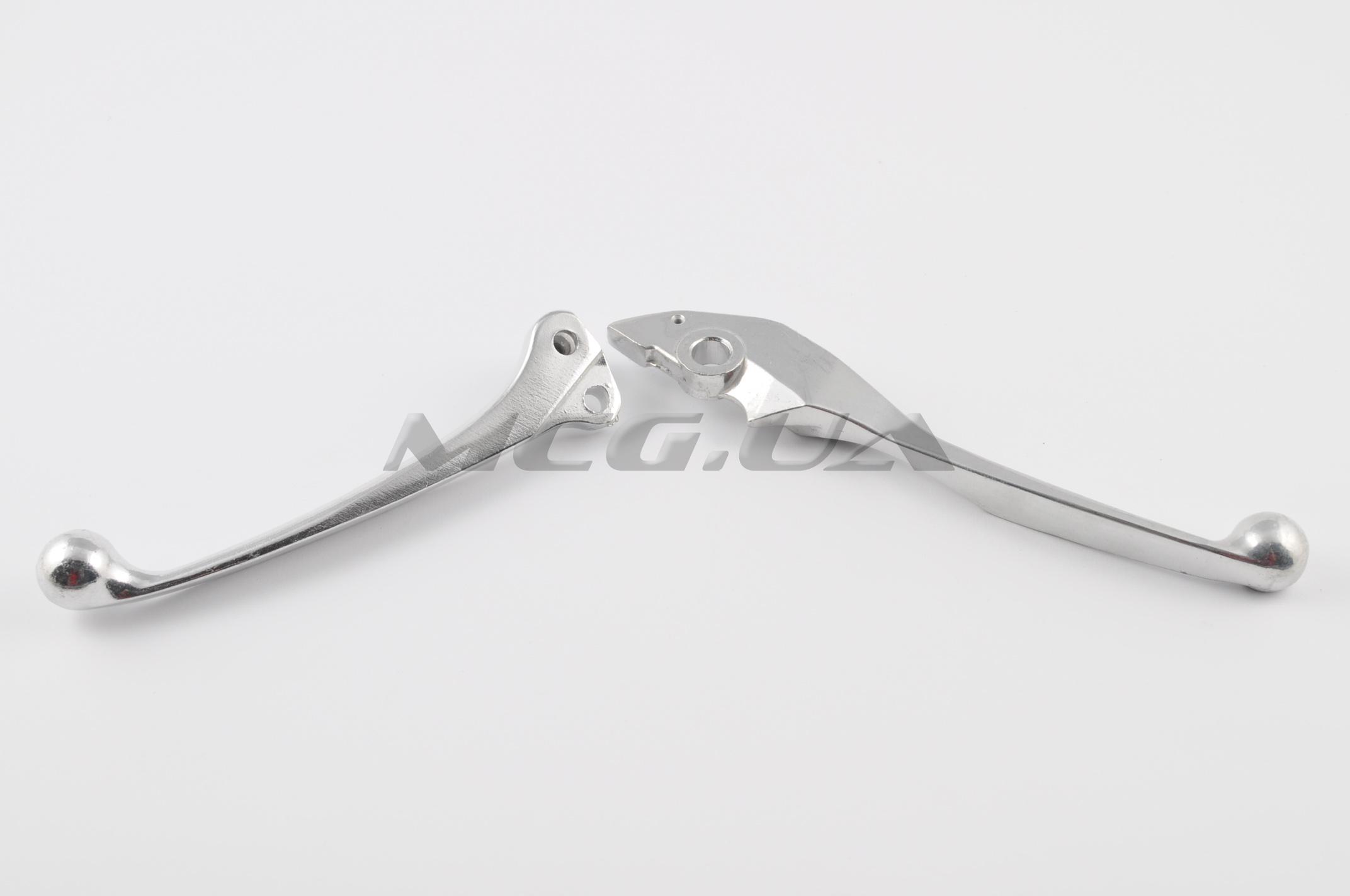 Рычаги руля Honda LEAD (голые) (диск/барабан, хром)