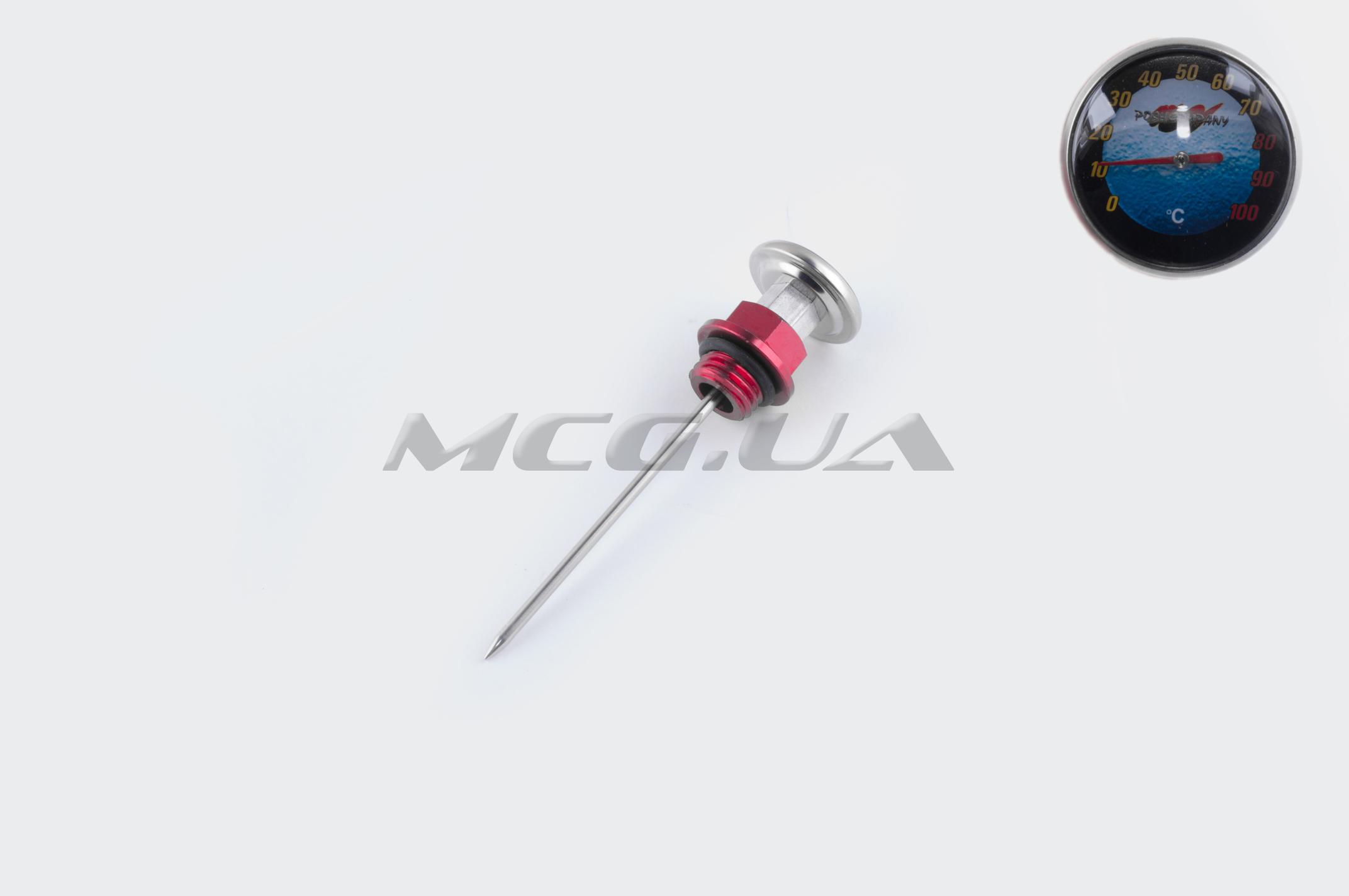 Щуп масла Ø19.0mm, L-137mm (+датчик температуры) (красный) 