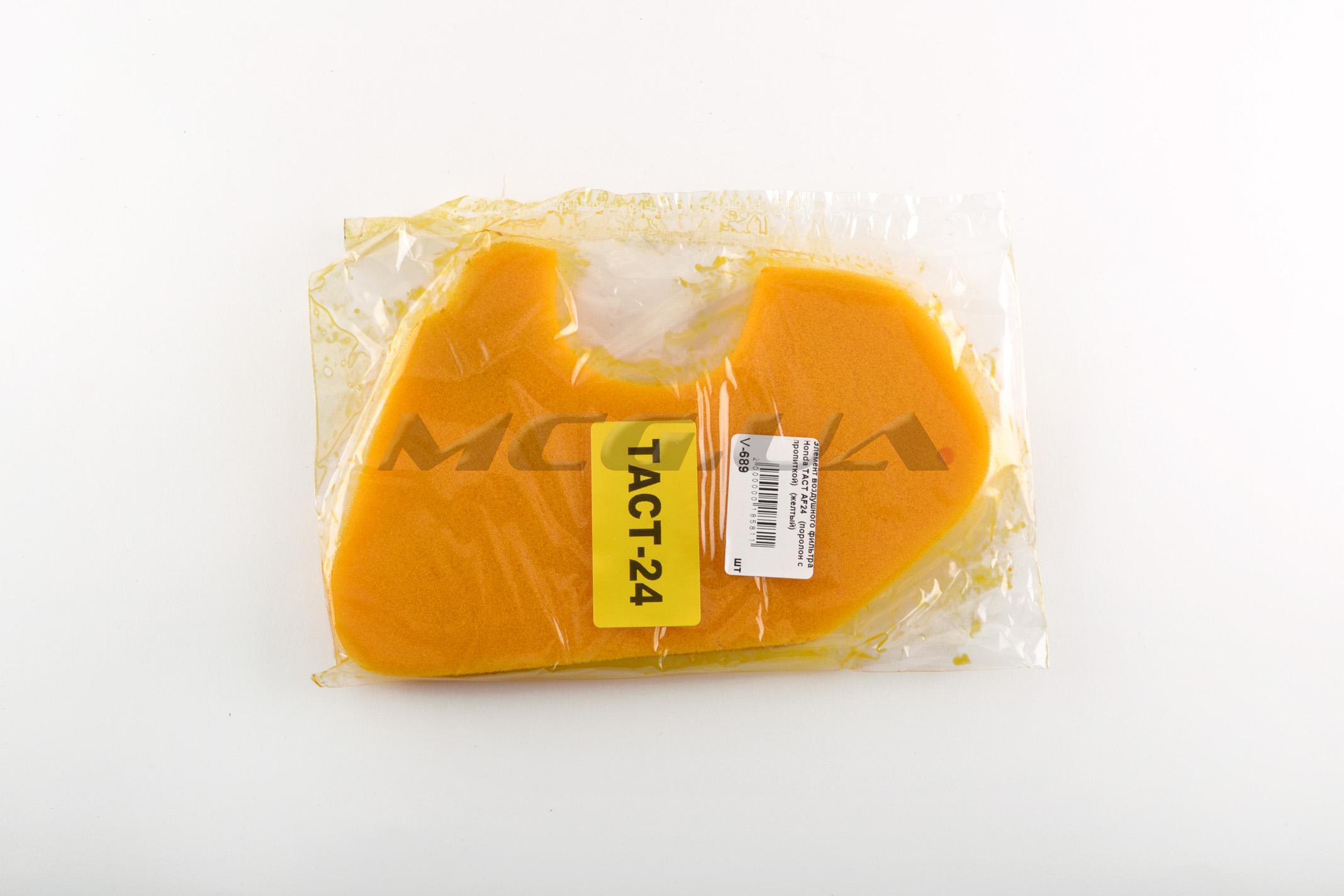 Элемент воздушного фильтра Honda TACT AF24 (поролон с пропиткой) (желтый)