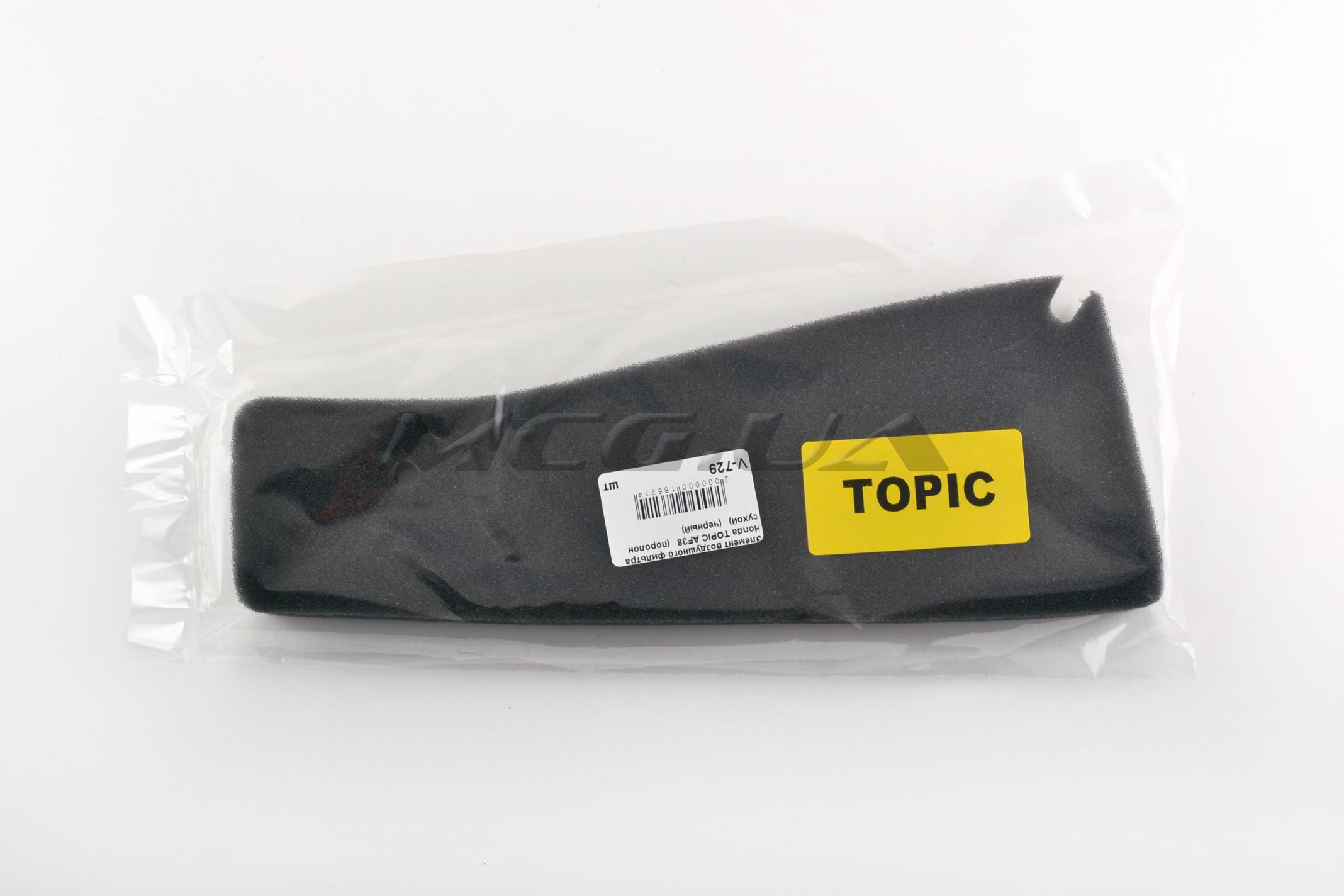 Элемент воздушного фильтра Honda TOPIC AF38 (поролон сухой) (черный)