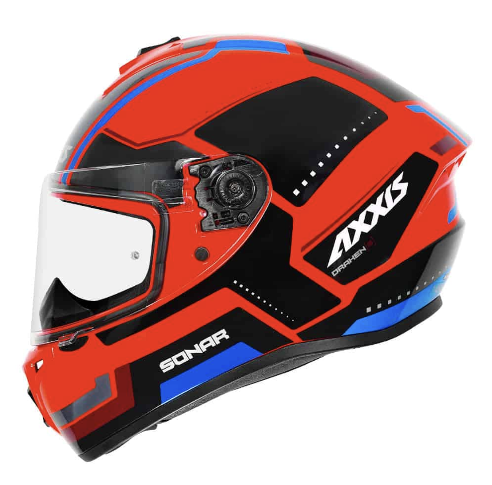 Шолом AXXIS DRAKEN GLOSS ORANGE з відтінком