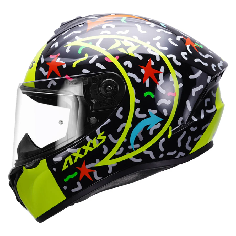 Шолом AXXIS DRAKEN GLOSS YELLOW з відтінком