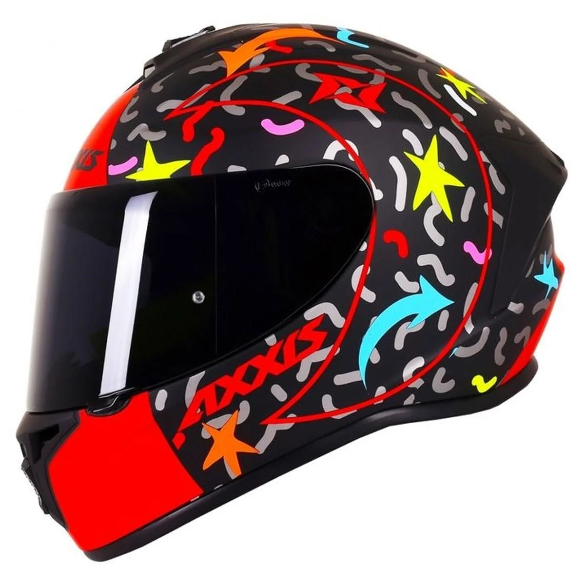 Шолом AXXIS DRAKEN GLOSS RED з відтінком